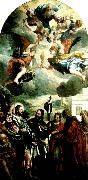 Paolo  Veronese christ with zebedee's wife and sons oil painting artist